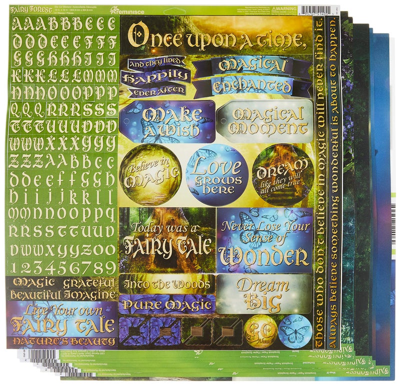 Reminisce Fairy Forest Collection Kit Multicolor  12"" by 12"" - Image 2